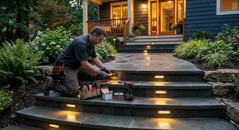 Step Lighting Installation in Denver County, CO